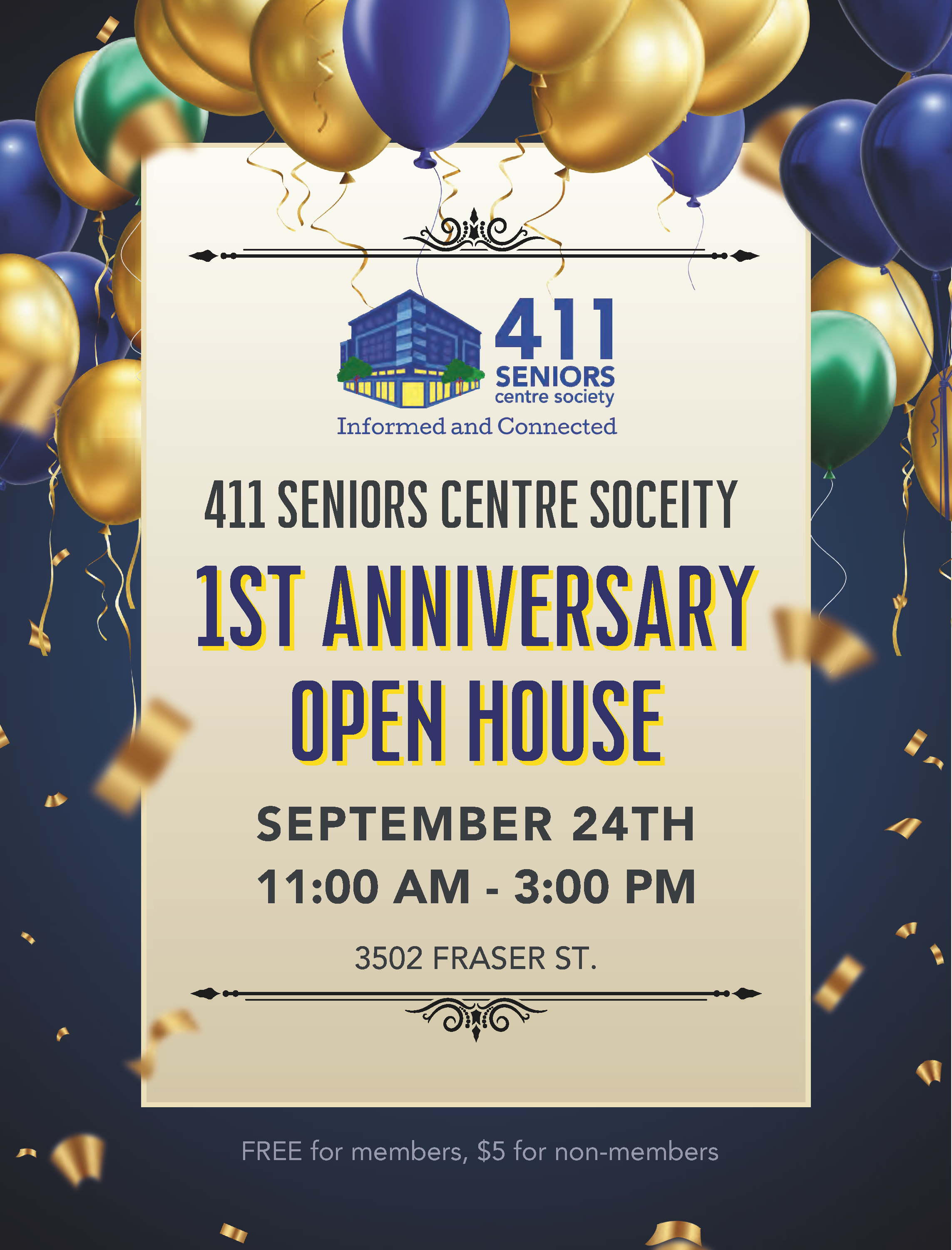 411 Seniors Centre Society 1st Anniversary Open House